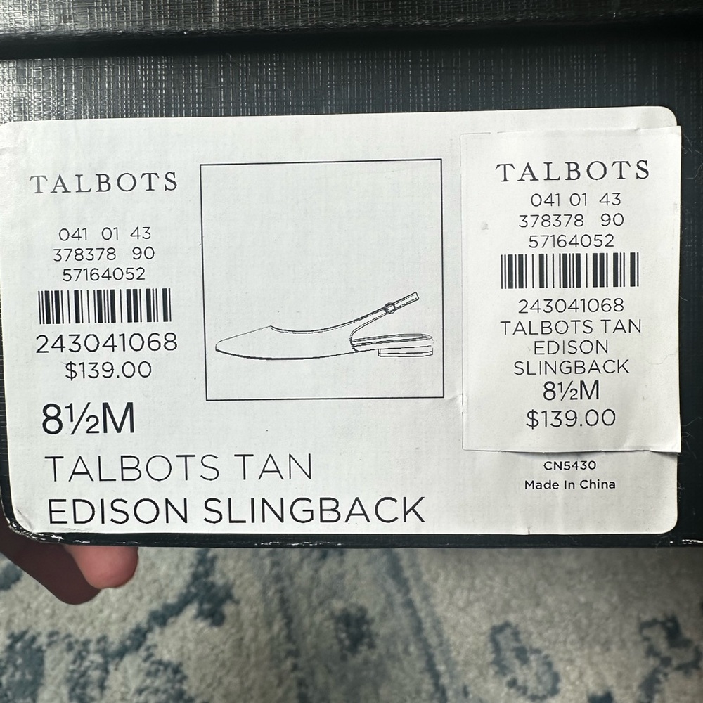 Talbots Edison Slingback Flats – Leopard Print (8.5) - Picture 5 of 5